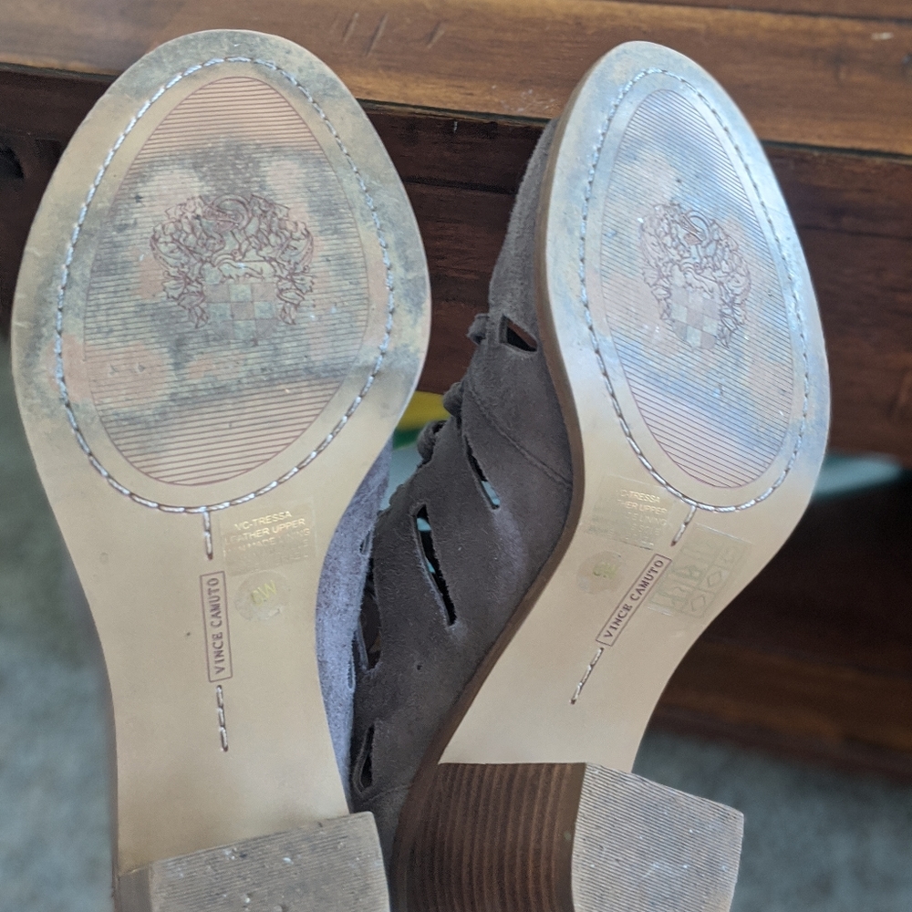Suade open toe booties - Picture 4 of 4